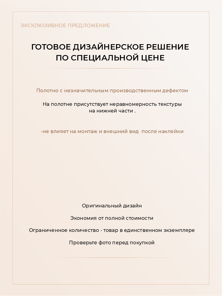 Бесшовная фреска ручного нанесения на текстуре «Штукатурка», 206х250 см