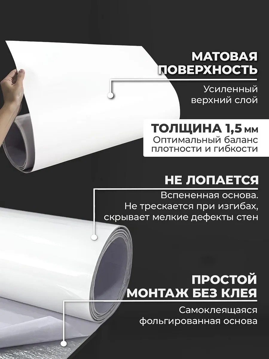 Фартук кухонный ПВХ самоклеящийся однотоннный на стену