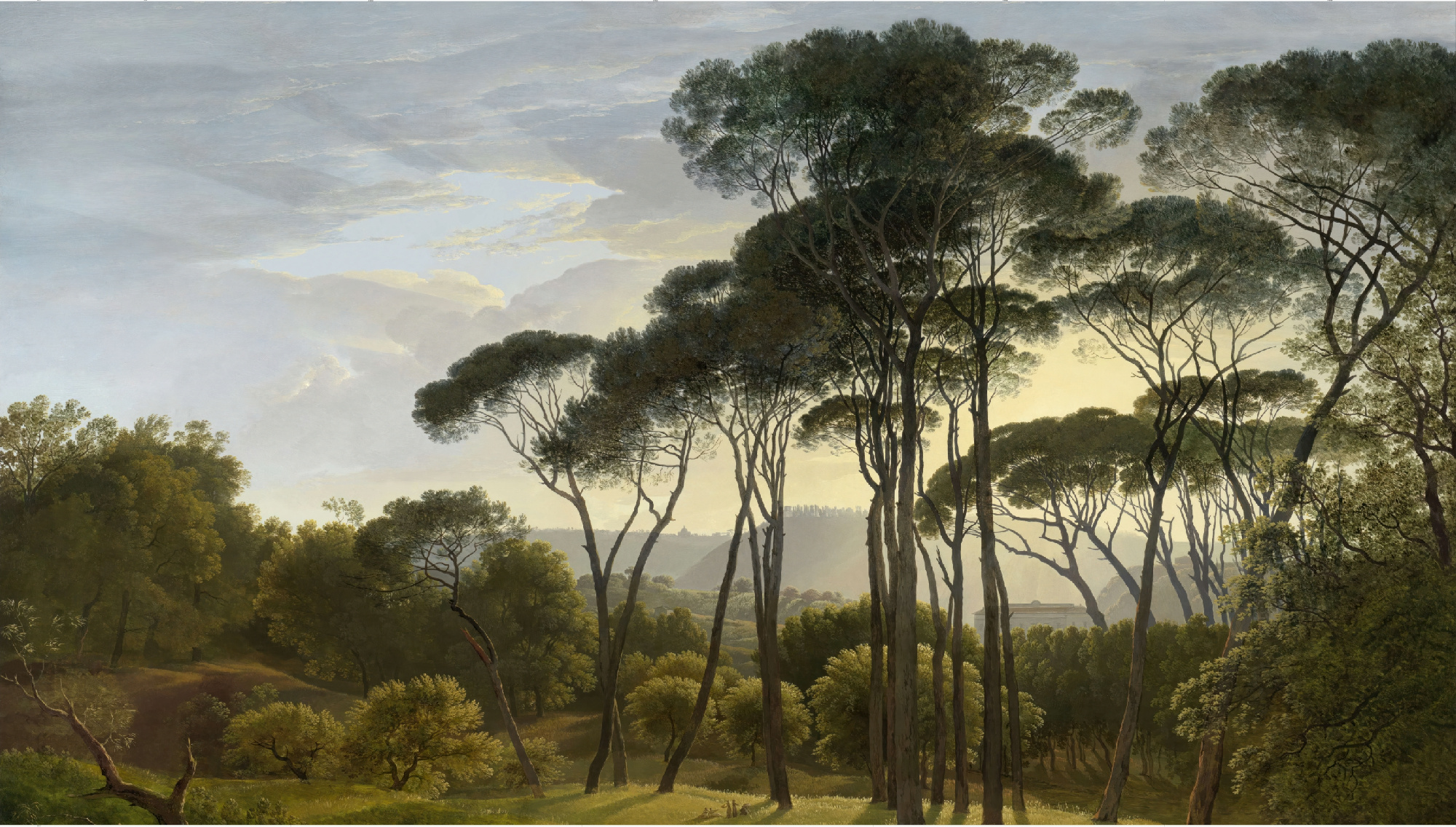 Флизелиновые фотообои "Пейзаж", 500*283 см, зеленый, черный