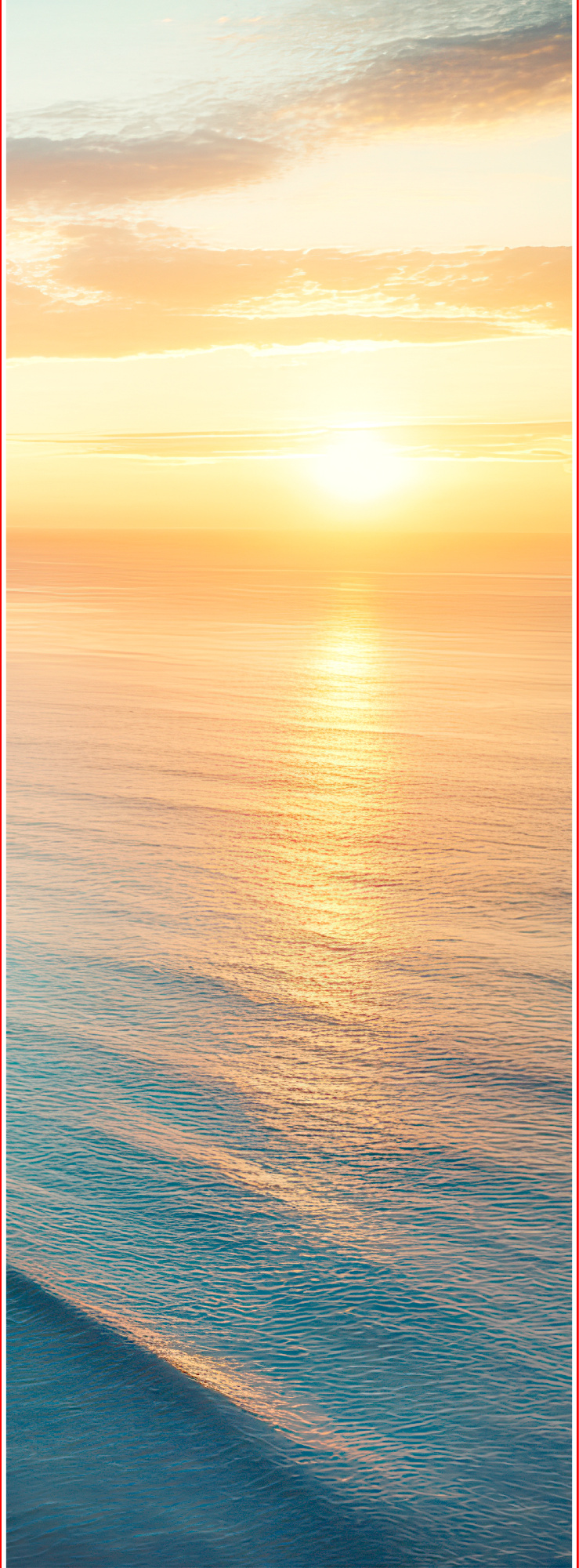 Самоклеящаяся пленка на окно "Пейзаж. Море. Солнце", 55*150 см, разноцветный