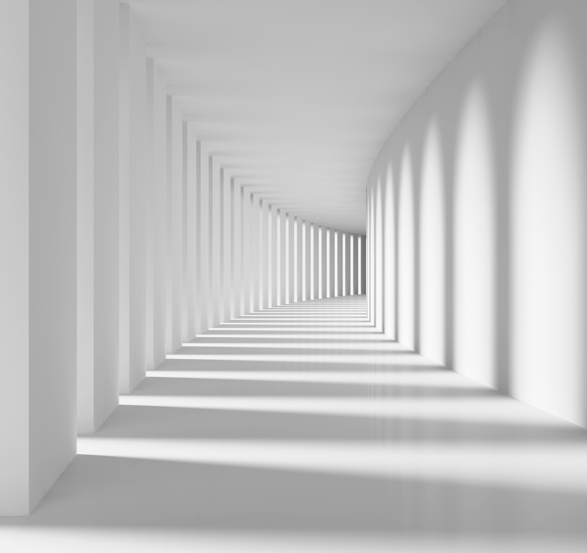Флизелиновые фотообои "Абстракция. Геометрия", 300*283 см, белый, серый