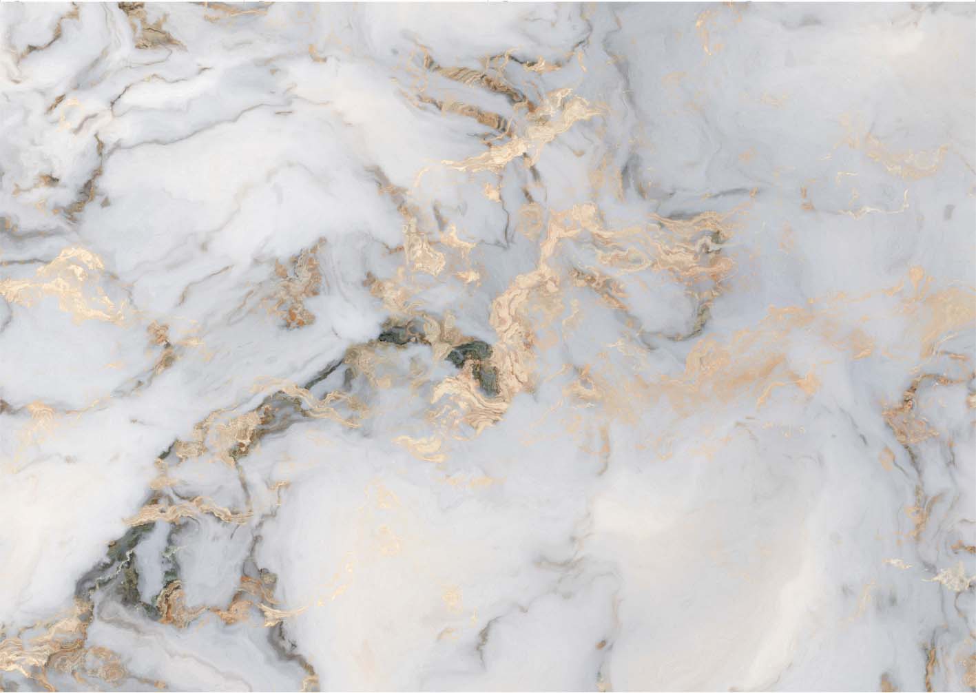 Флизелиновые фотообои "Мрамор. Флюид", 400*283 см, серый, золотой