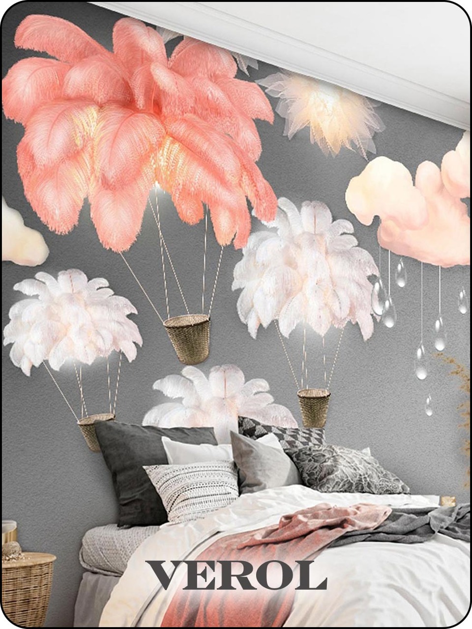 Флизелиновые фотообои 3d в спальню и зал (115)