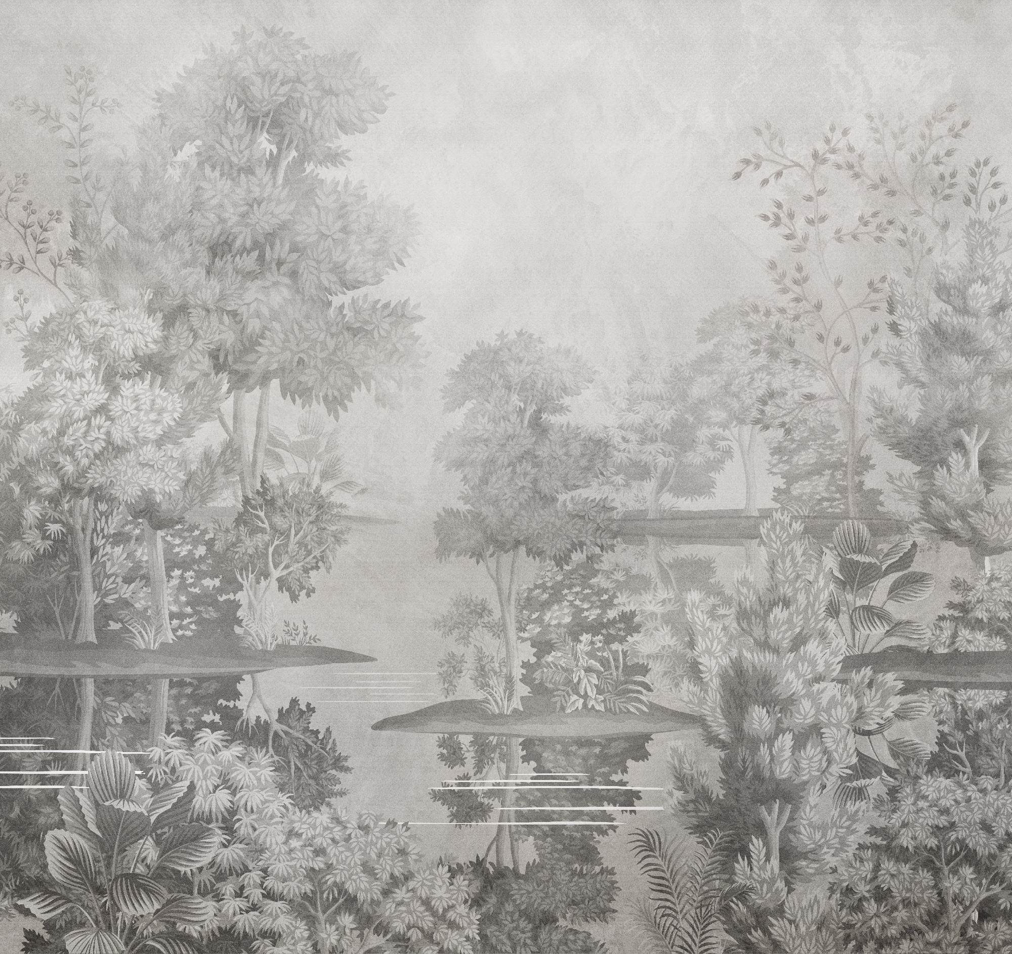 Флизелиновые фотообои "Пейзаж", 300*283 см, серый