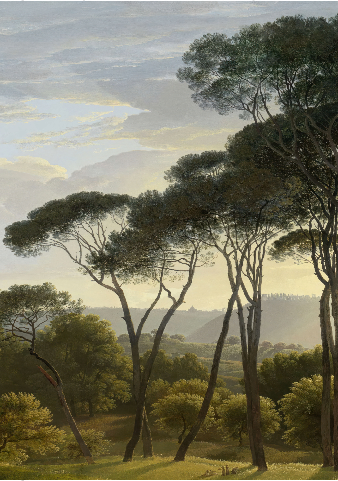 Флизелиновые фотообои "Пейзаж", 200*283 см, зеленый, черный
