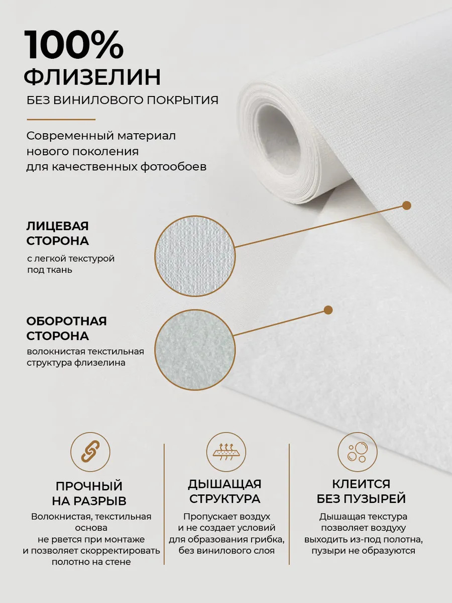 Флизелиновые фотообои "Геометрия", универсальные, 200*283 см, серый
