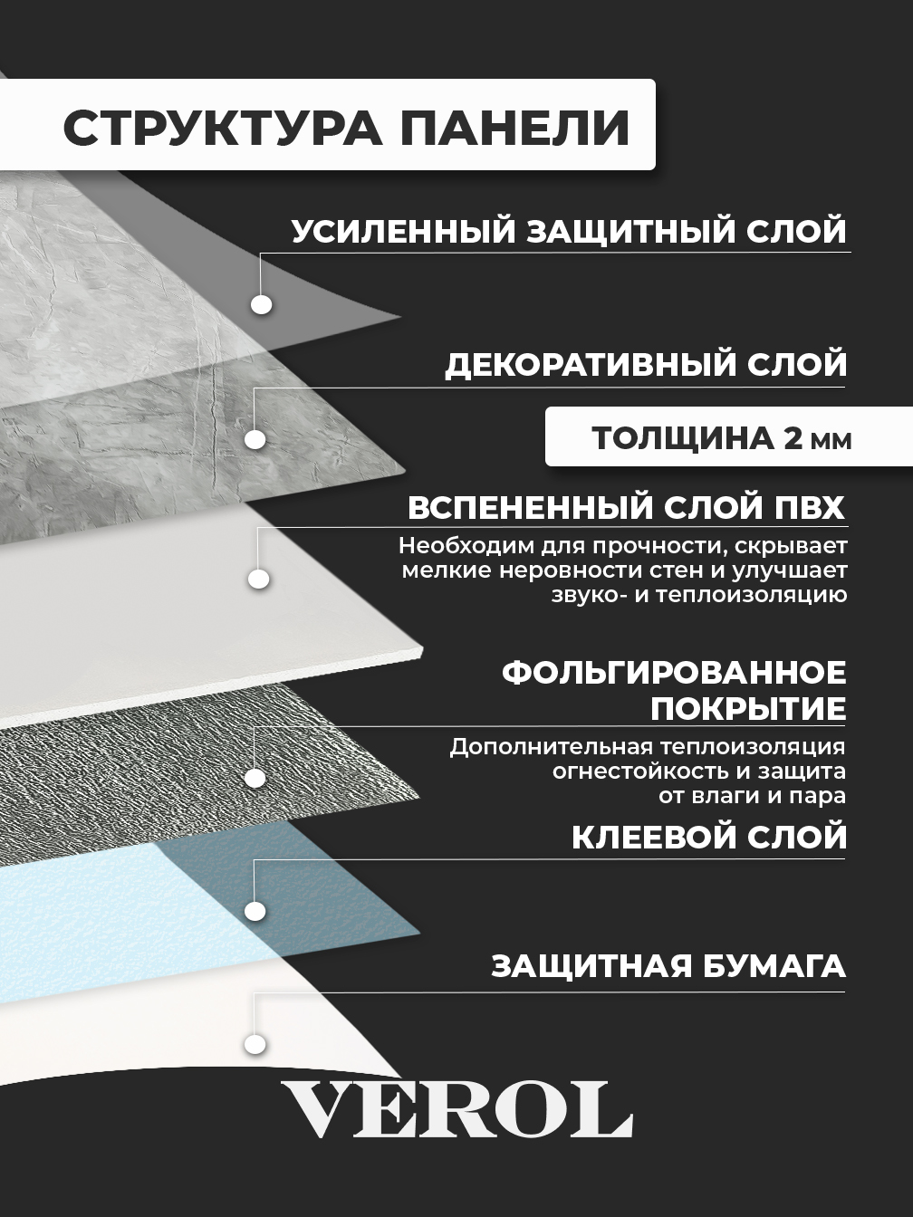 Самоклеящаяся панель "Текстура. Мрамор", 60*300 см, серый