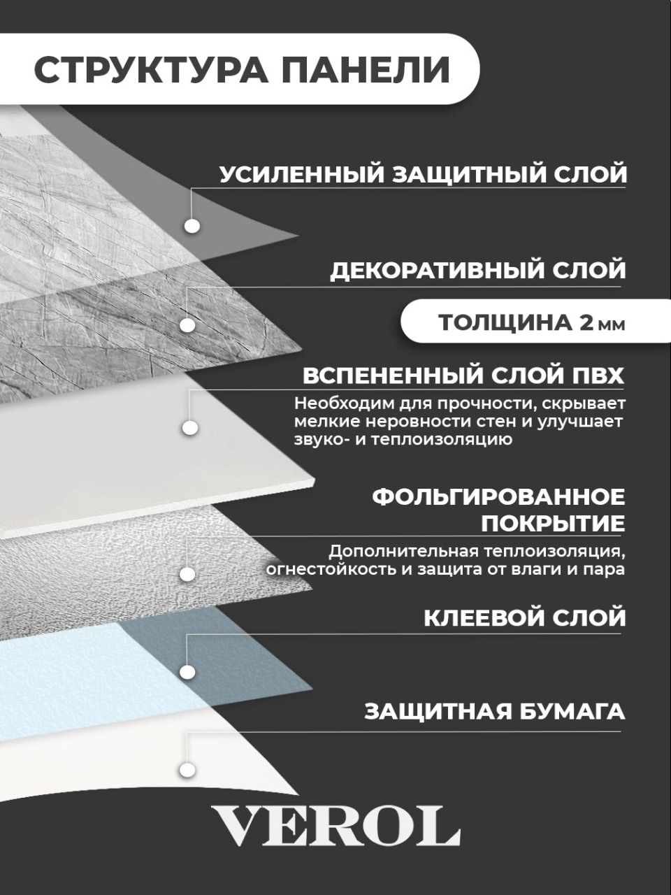 Самоклеящаяся панель "Текстура. Камень", 30*30 см, 20 шт., серый
